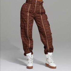 ivy park monogram zipper pants